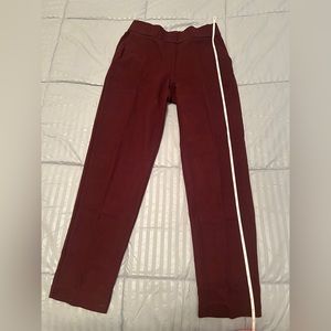 Massimo Dutti Red Comfort Pants